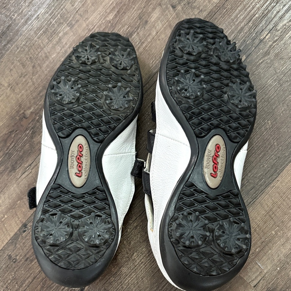 Women’s FootJoy Black and White Golf Shoes - Picture 5 of 6